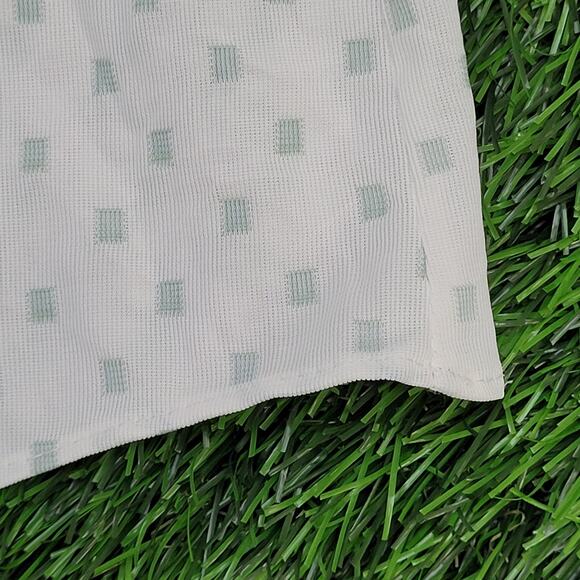 Vintage Polka AOP Button Shirt XL 24x30 White Green - Picture 5 of 10